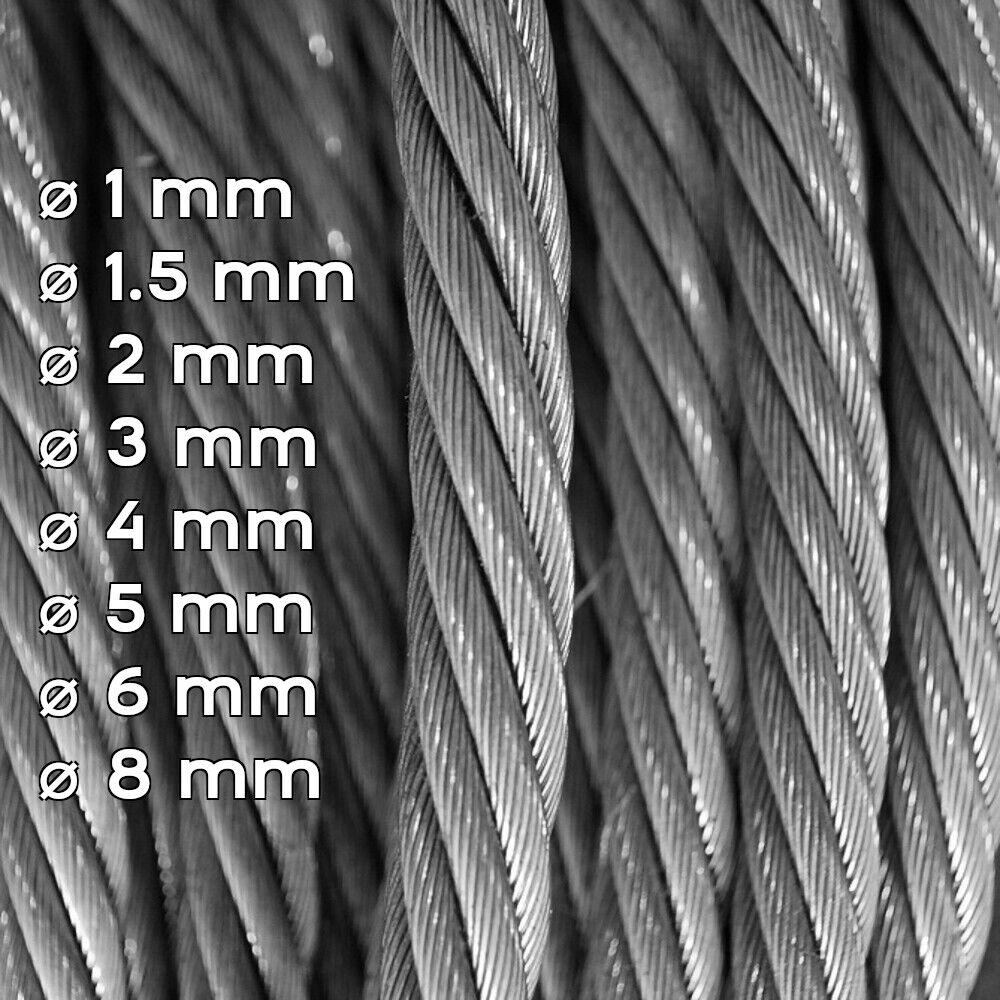 20 Meter Galvanized Steel Wire Rope – Strong and Durable Cable
