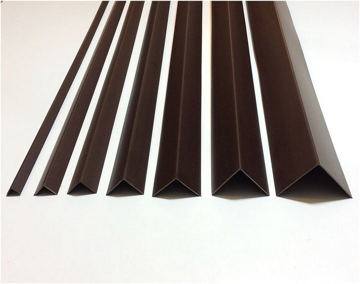 Corner Profile Brown Plastic Pvc 90-degree