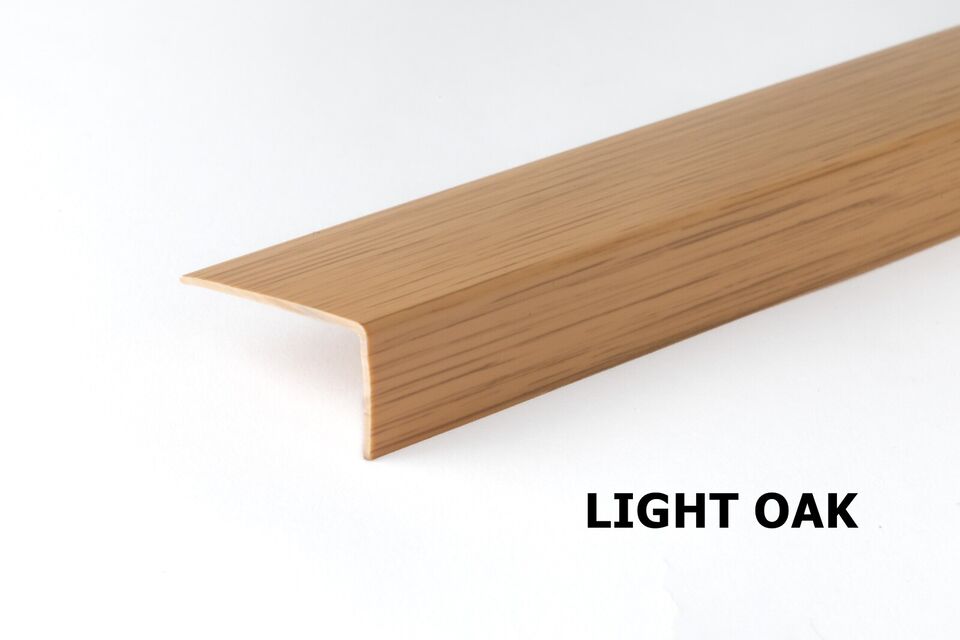 Wood Effect PVC 90° Angle Corner Trim – 1 Meter, Unequal Sides