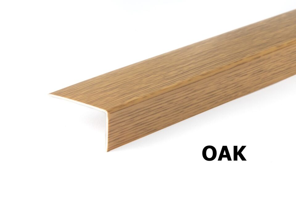 Wood Effect PVC 90° Angle Corner Trim – 1 Meter, Unequal Sides