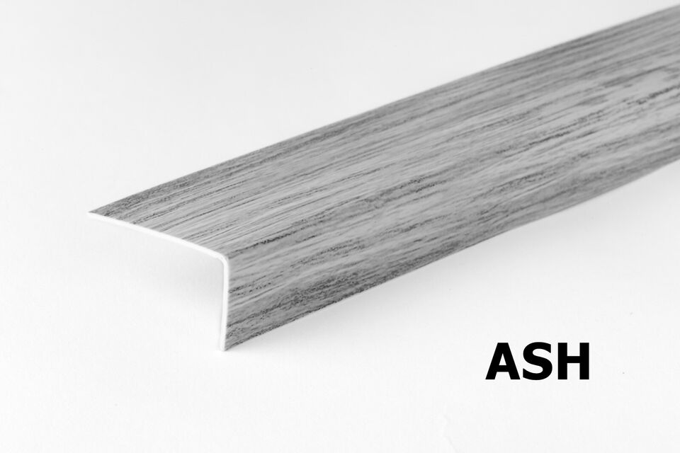 Wood Effect PVC 90° Angle Corner Trim – 1 Meter, Unequal Sides