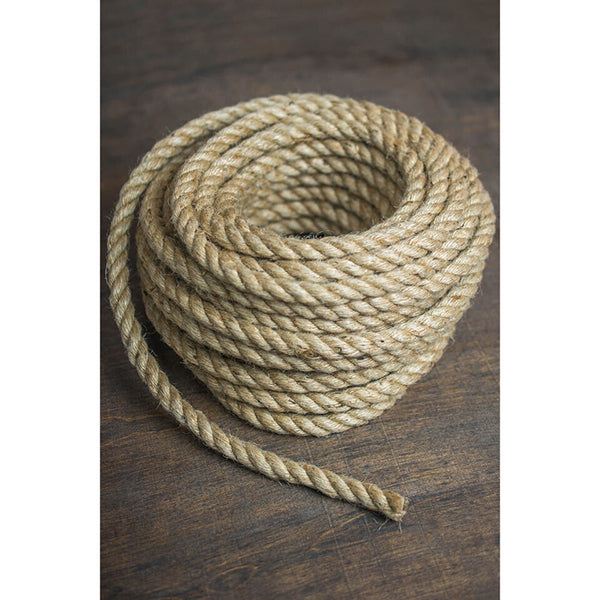 35m long braided and twisted jute rope cord