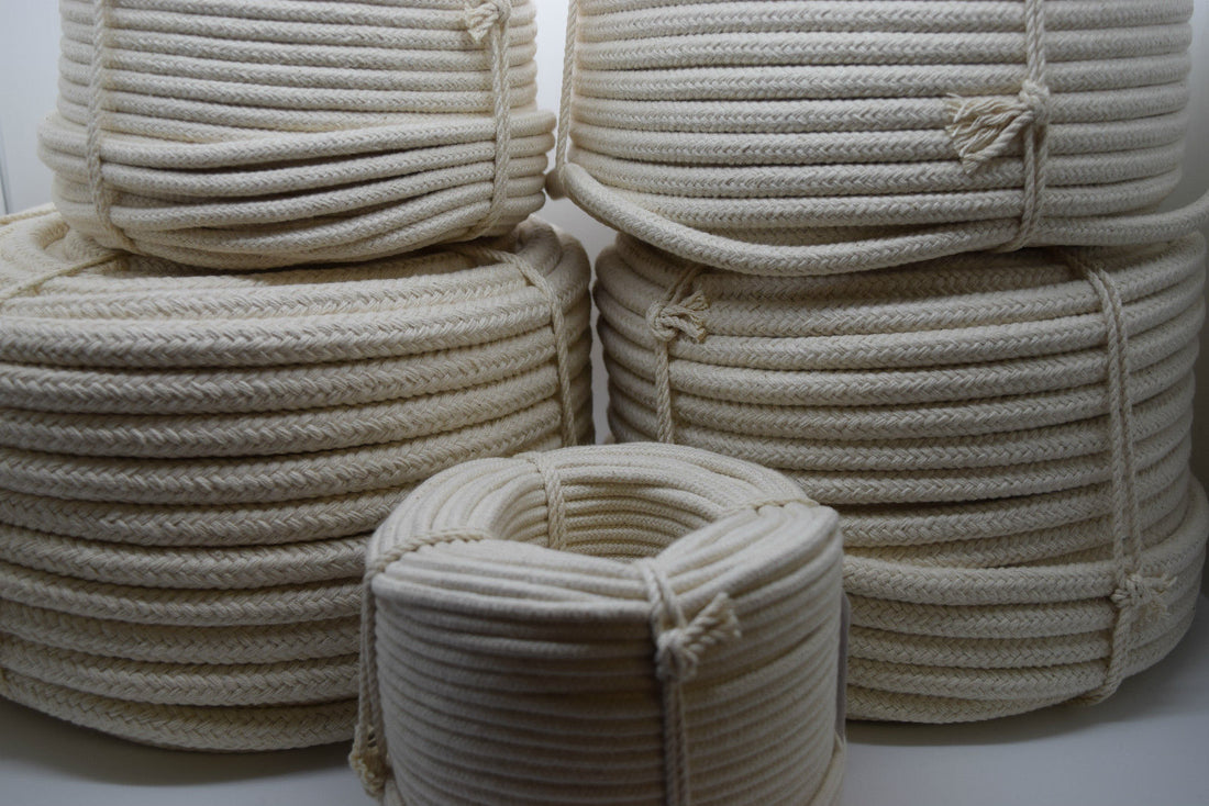 12mm Strong Braided Cotton Rope – Natural and Durable