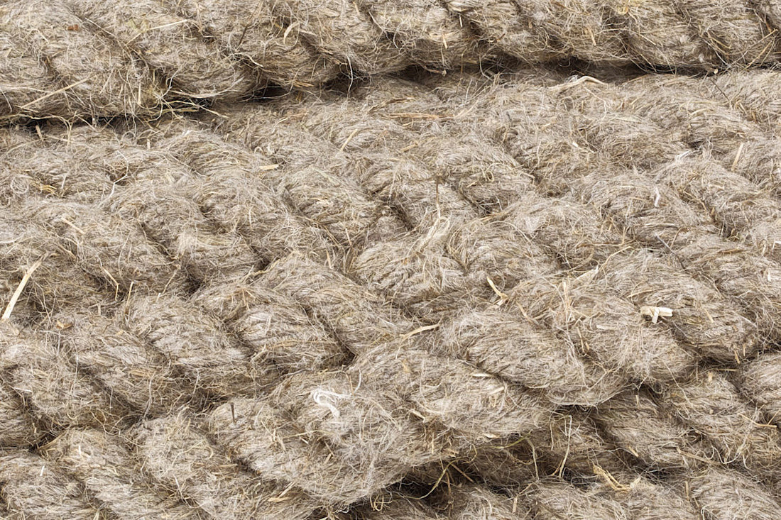 12mm thick twisted and braided European flax linen hemp rope