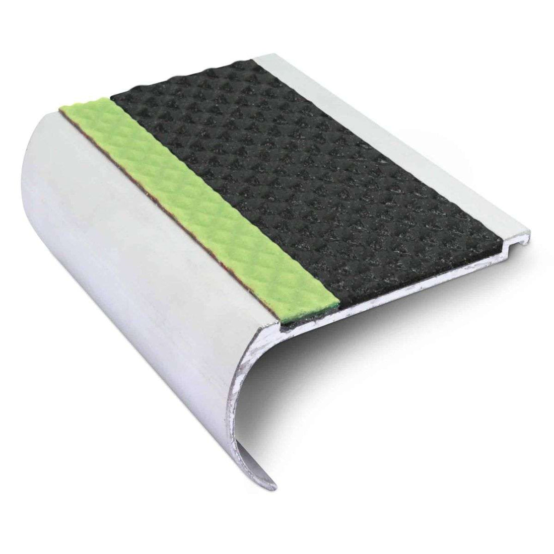 Commercial Stair Nosing - 70mm x 40mm Step Edge Protector with Tredsafe PVC Insert