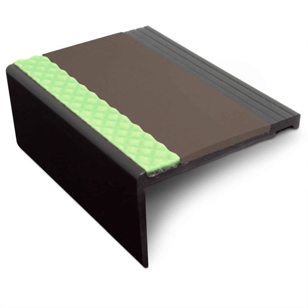Aluminator Slimline Commercial Stair Nosing 67.5mm x 39mm Non Slip PVC Insert