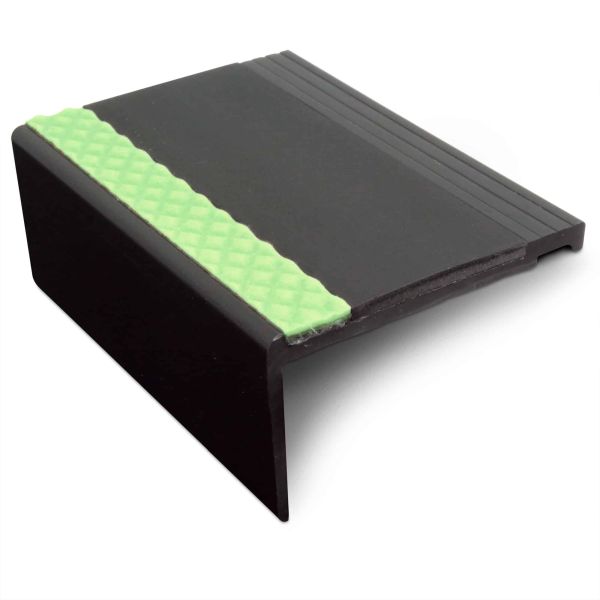 Aluminator Slimline Commercial Stair Nosing 67.5mm x 39mm Non Slip PVC Insert