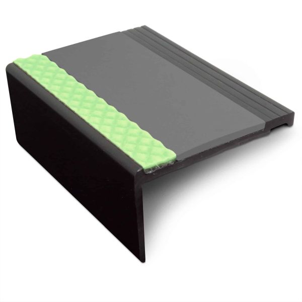Aluminator Slimline Commercial Stair Nosing 67.5mm x 39mm Non Slip PVC Insert