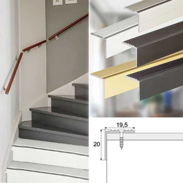 Aluminum Non slip Stair Edge Nosing Trim for Safety