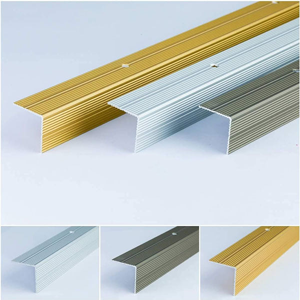 Enhanced Safety Anodised Aluminium Anti-slip Stair Edge Nosing Trim