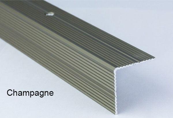 Stair Edge Nosing Anti slip Trim - Anodised Aluminium