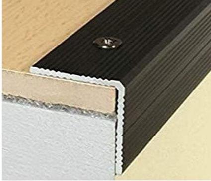 Self-Adhesive Anodised Aluminium Anti-Slip Stair Nosing Edge Trim