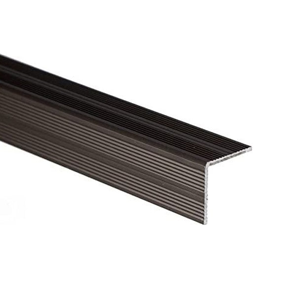 Self-Adhesive Anodised Aluminium Anti-Slip Stair Nosing Edge Trim