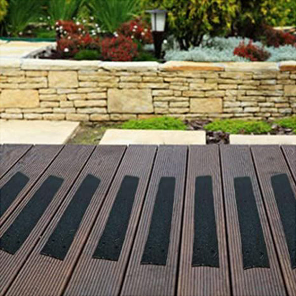 Black Anti-slip Decking Strip 90mm Medium Grit for Wooden Decks