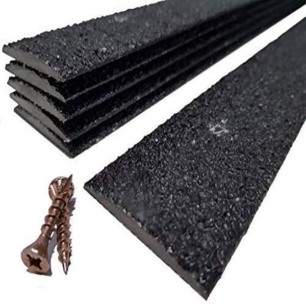 Black Anti-slip Decking Strip 90mm Medium Grit for Wooden Decks