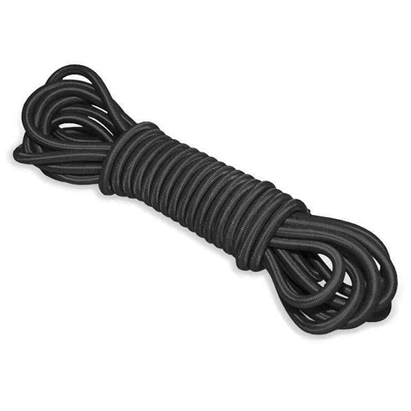 4mm Durable Black Elastic Bungee Cord - Shock Resistant Tie Down Rope