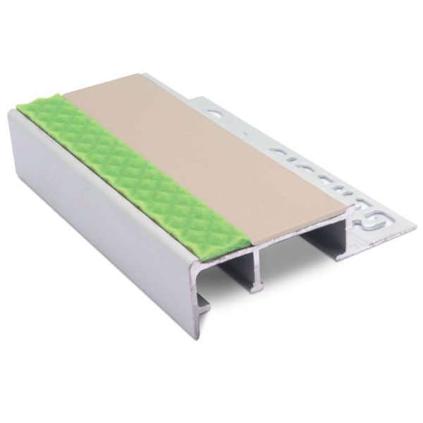 Slimline Commercial Non-slip Stair Nosing for Ceramic Tiles