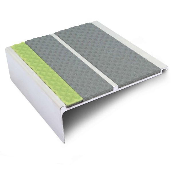 Commercial Tredsafe Stair Nosing - 91mm x 32mm PVC Insert Step Edge Safety Trim