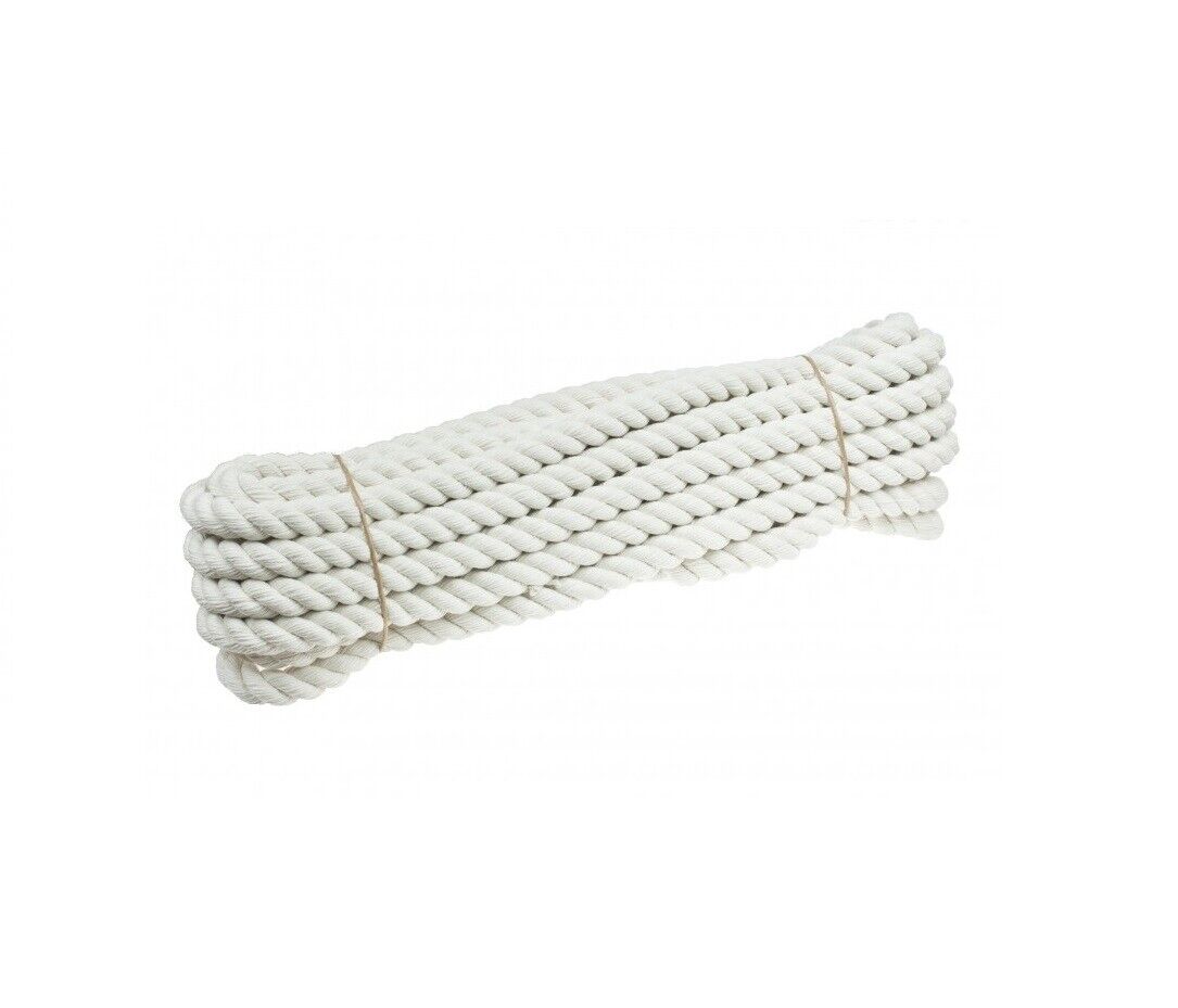 3m Natural White Cotton Sash Cord Twine – Strong & Durable