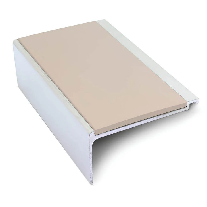 Durable Commercial Stair Nosing - 60mm x 32mm Non Slip Trim with PVC Insert