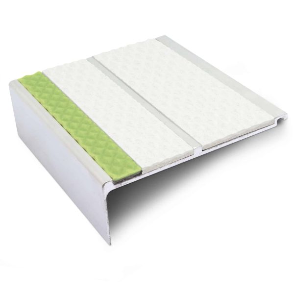 Commercial Tredsafe Stair Nosing - 91mm x 32mm PVC Insert Step Edge Safety Trim