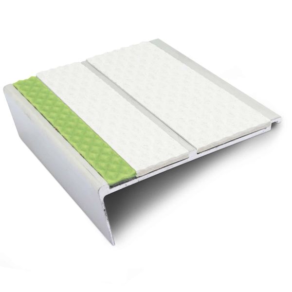 Tredsafe Commercial Stair Nosing - 93mm x 32mm Non Slip Step Edge Protector with PVC Insert
