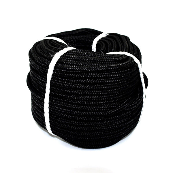 Durable Black Polypropylene Rope - Strong Poly Cord