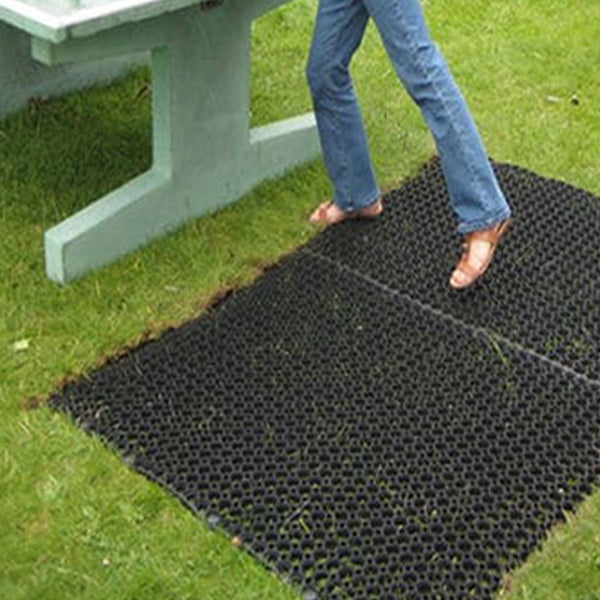 Rubber Anti-Slip Grass Matting for Public Walkways