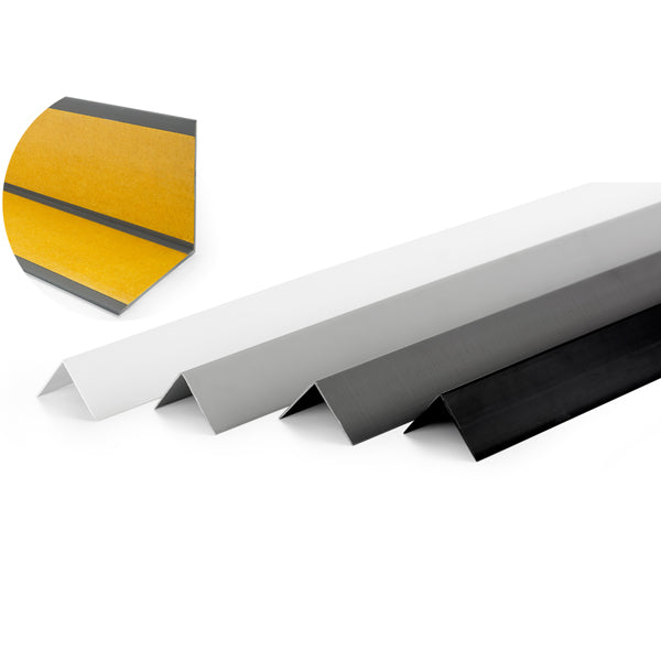 Self Adhesive PVC 90° Corner Trim – 1 Meter Plastic Angle Protector