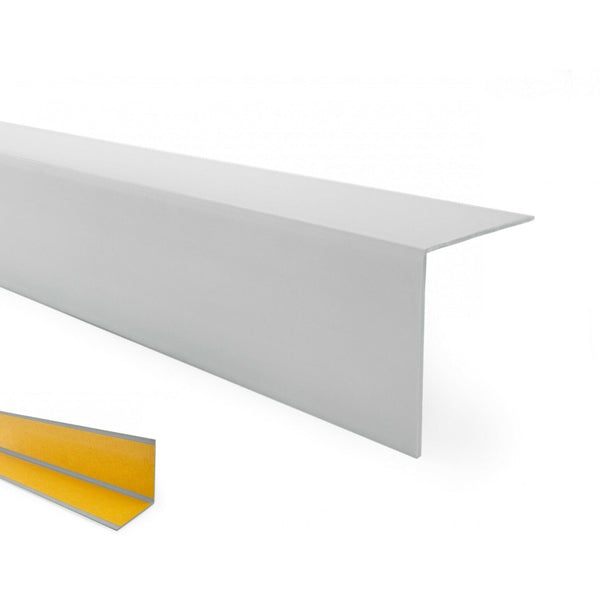 Self Adhesive PVC 90° Corner Trim – 1 Meter Plastic Angle Protector