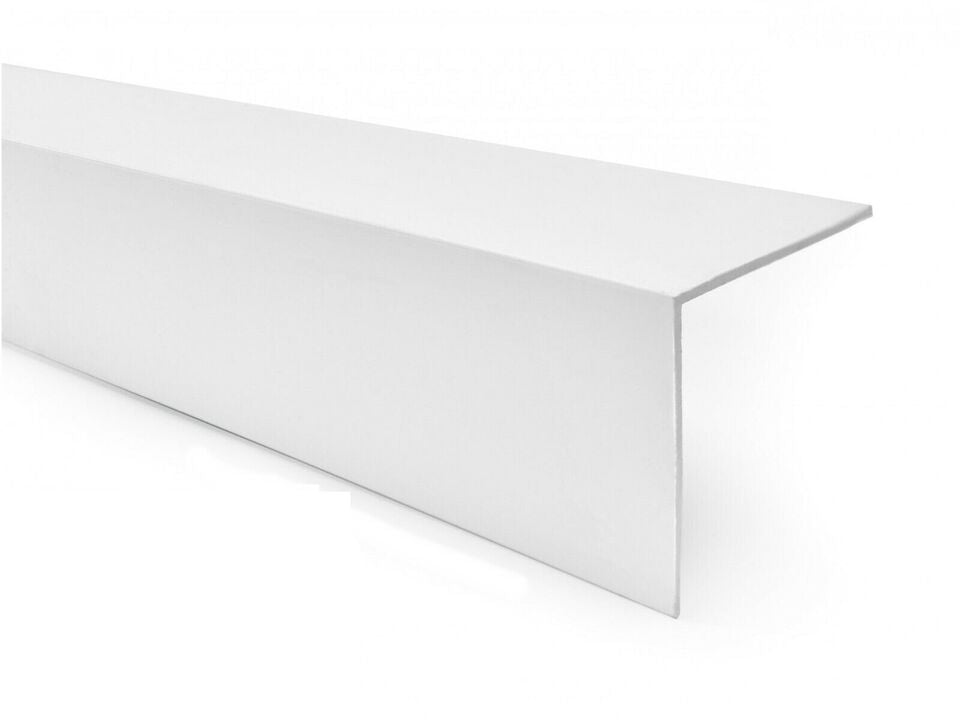 90° Angle White PVC Corner Trim for Walls and Edges