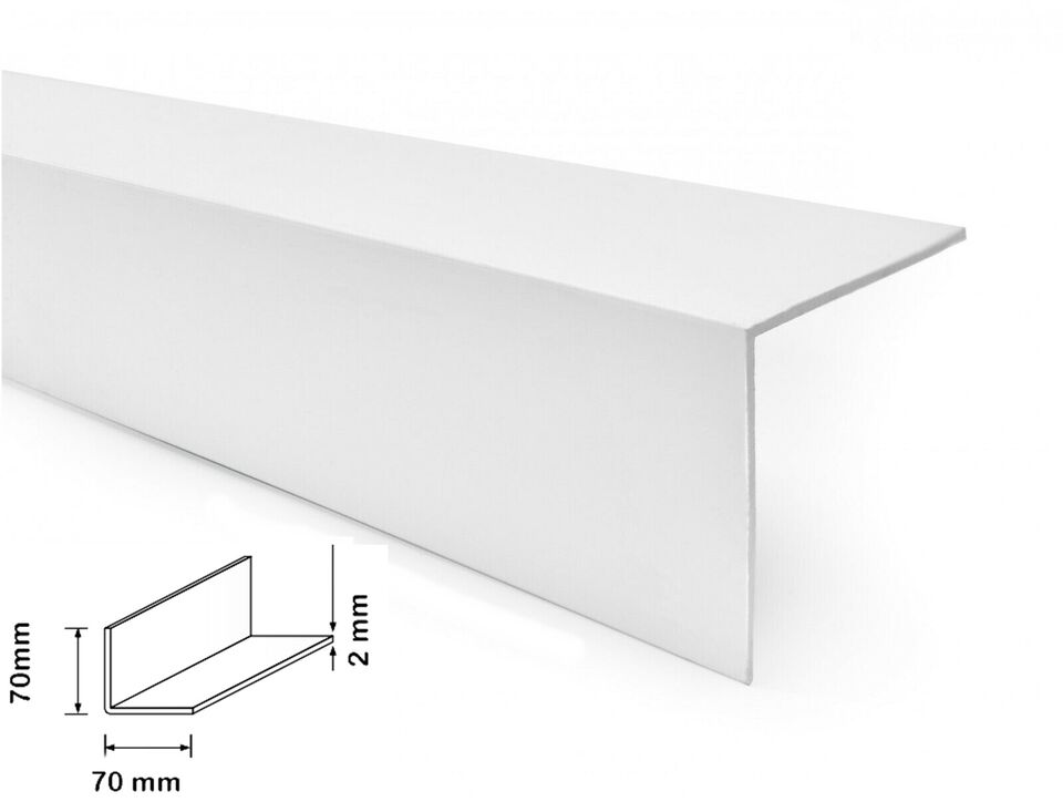 White Pvc Corner Trim 90-degree Angle